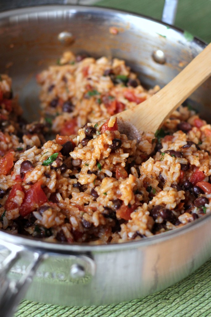 Mexican Tomato Rice and Beans | A Hint of Honey