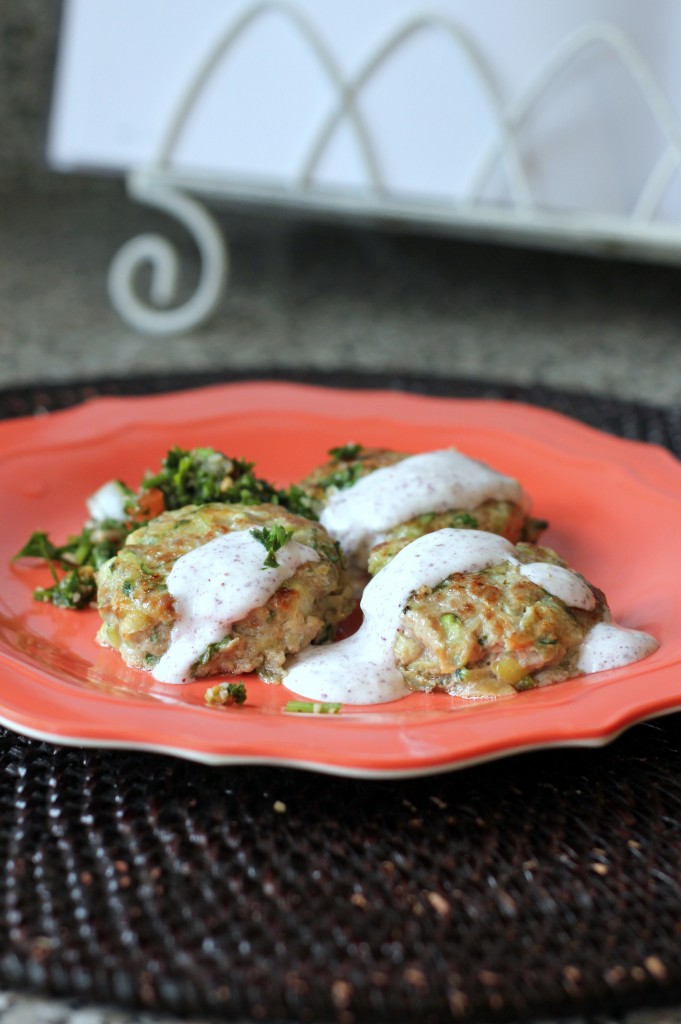 Zucchini Turkey Burgers with Yogurt Sauce A Hint of Honey