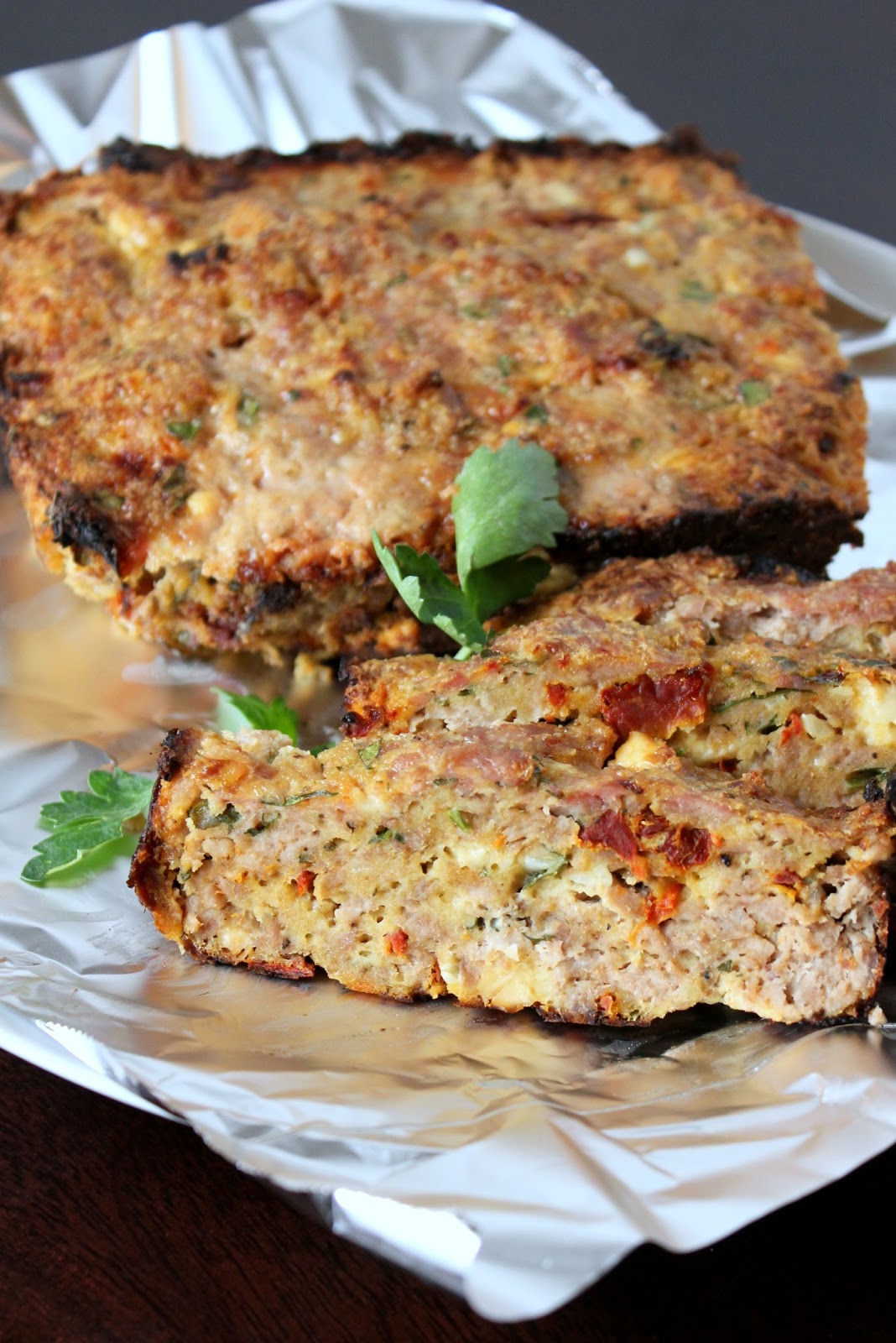 Turkey Meatloaf with Feta and Sundried Tomatoes A Hint of Honey