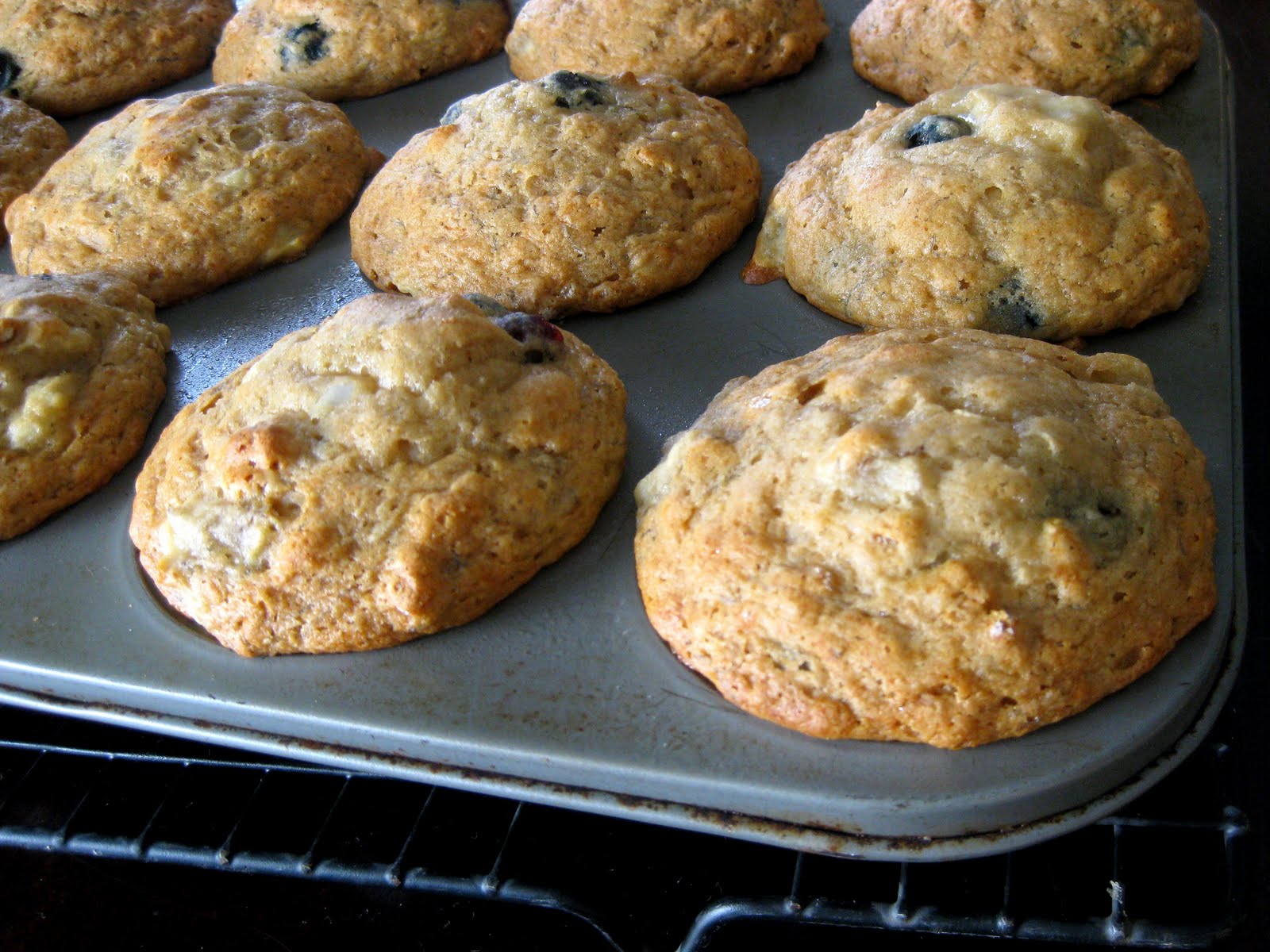 Whole Wheat Blueberry Banana Muffins A Hint of Honey