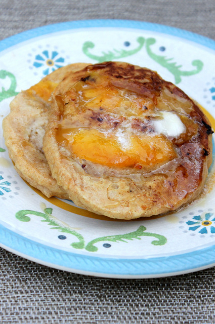 peach sour cream pancake