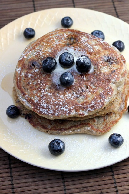 blueberry buckwheat pancakes