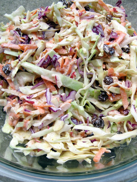 Spiced Apple-Raisin Coleslaw