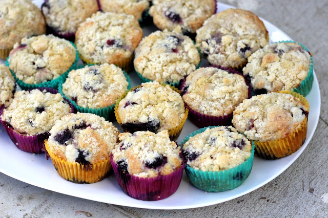 Browned Butter Blueberry Muffins