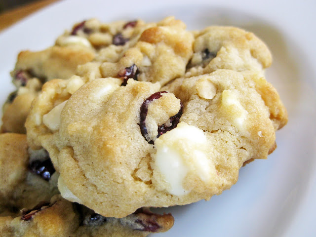 White Chocolate, Cranberry, and Macadamia Nut Cookies