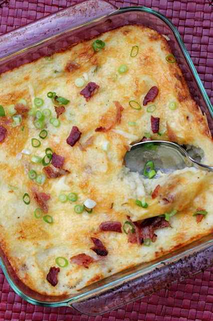 Mashed Potatoes with Gouda and Bacon