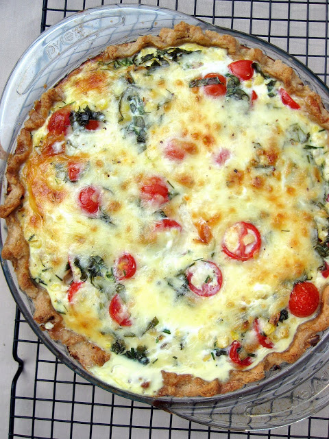 Tomato and Fresh Corn Quiche