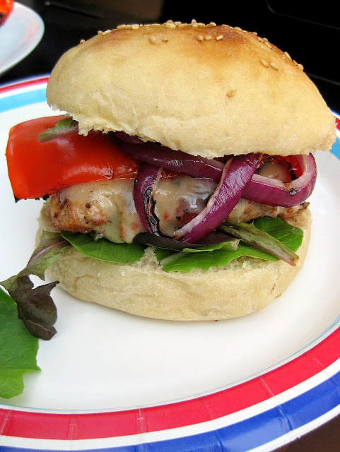 Grilled Turkey Burgers with Smoky Aioli