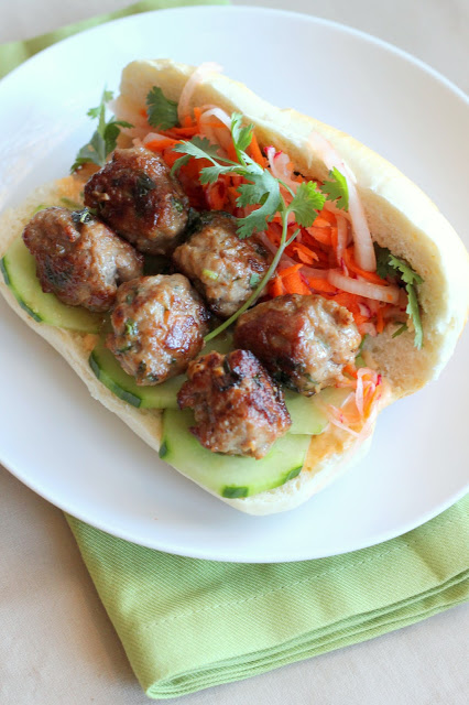 Pork Meatball Bahn Mi