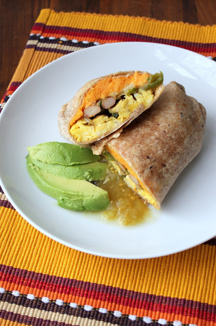 Sweet Potato Breakfast Burritos