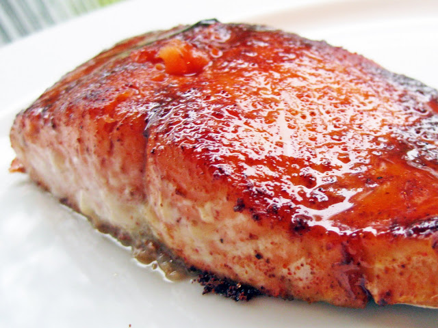 Maple-Ancho Grilled Salmon