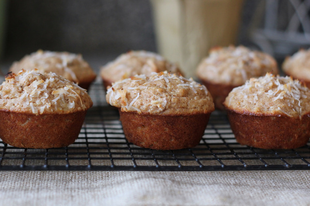 coconut banana muffin