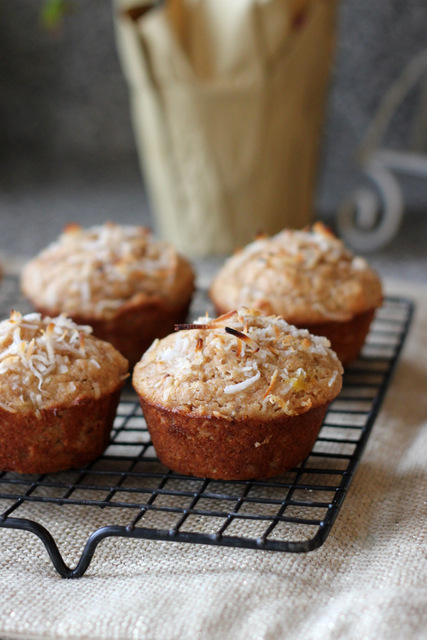 coconut banana muffins