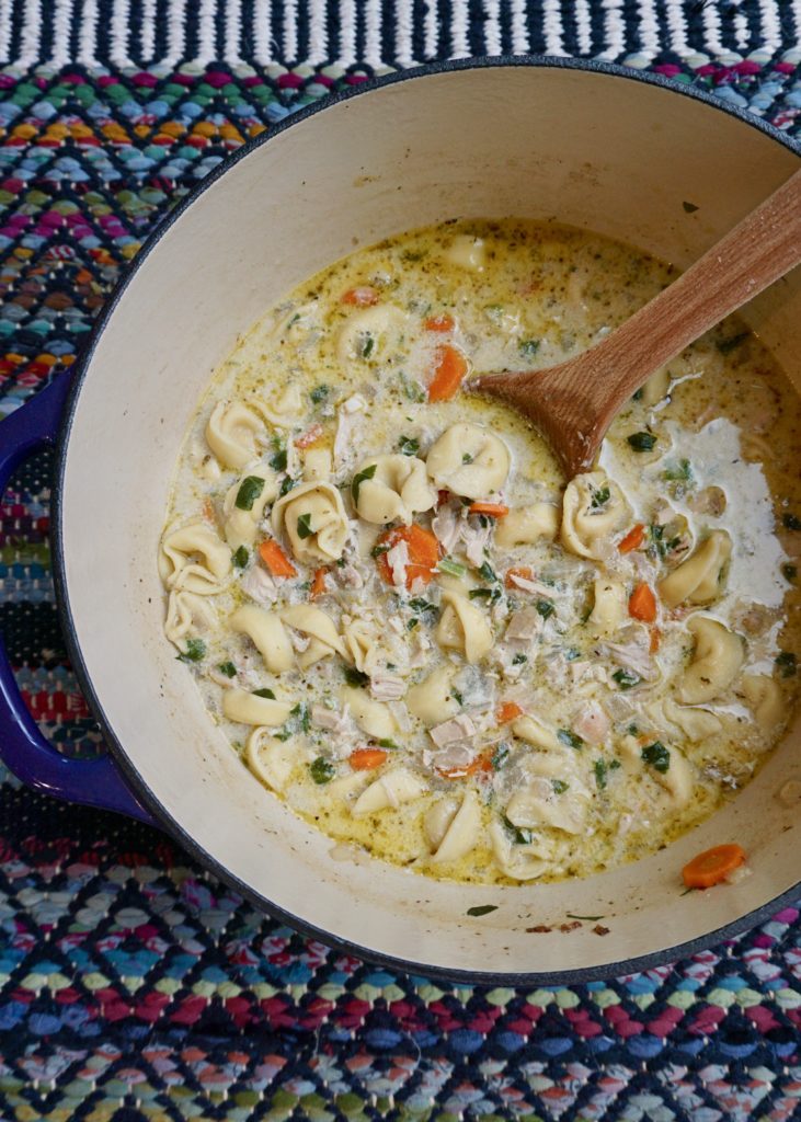 Chicken Tortellini Soup | A Hint of Honey