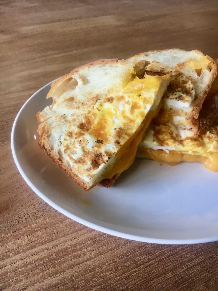 Egg-in-a-Hole Grilled Cheese Sandwich Recipe