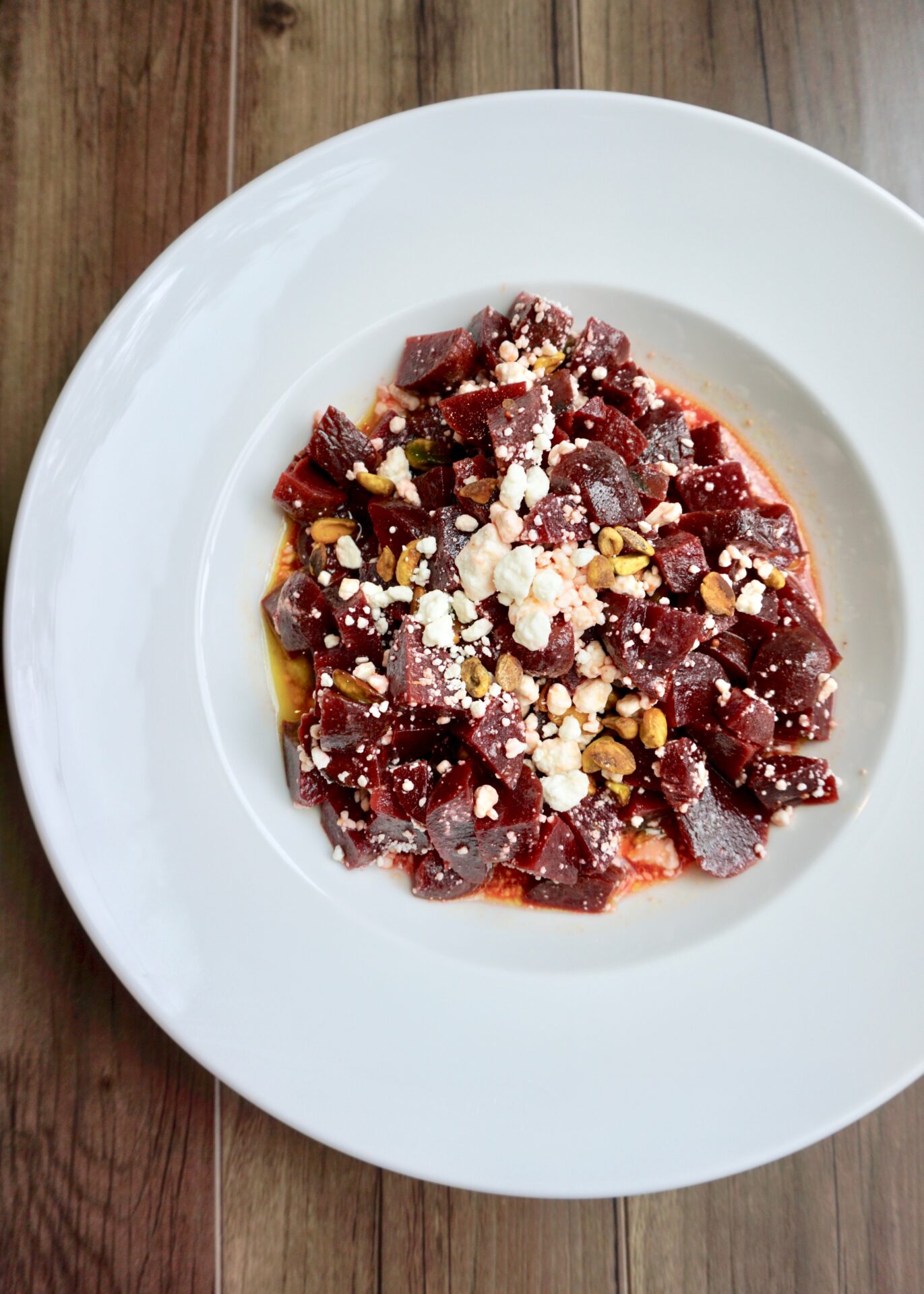 roasted beet goat cheese salad