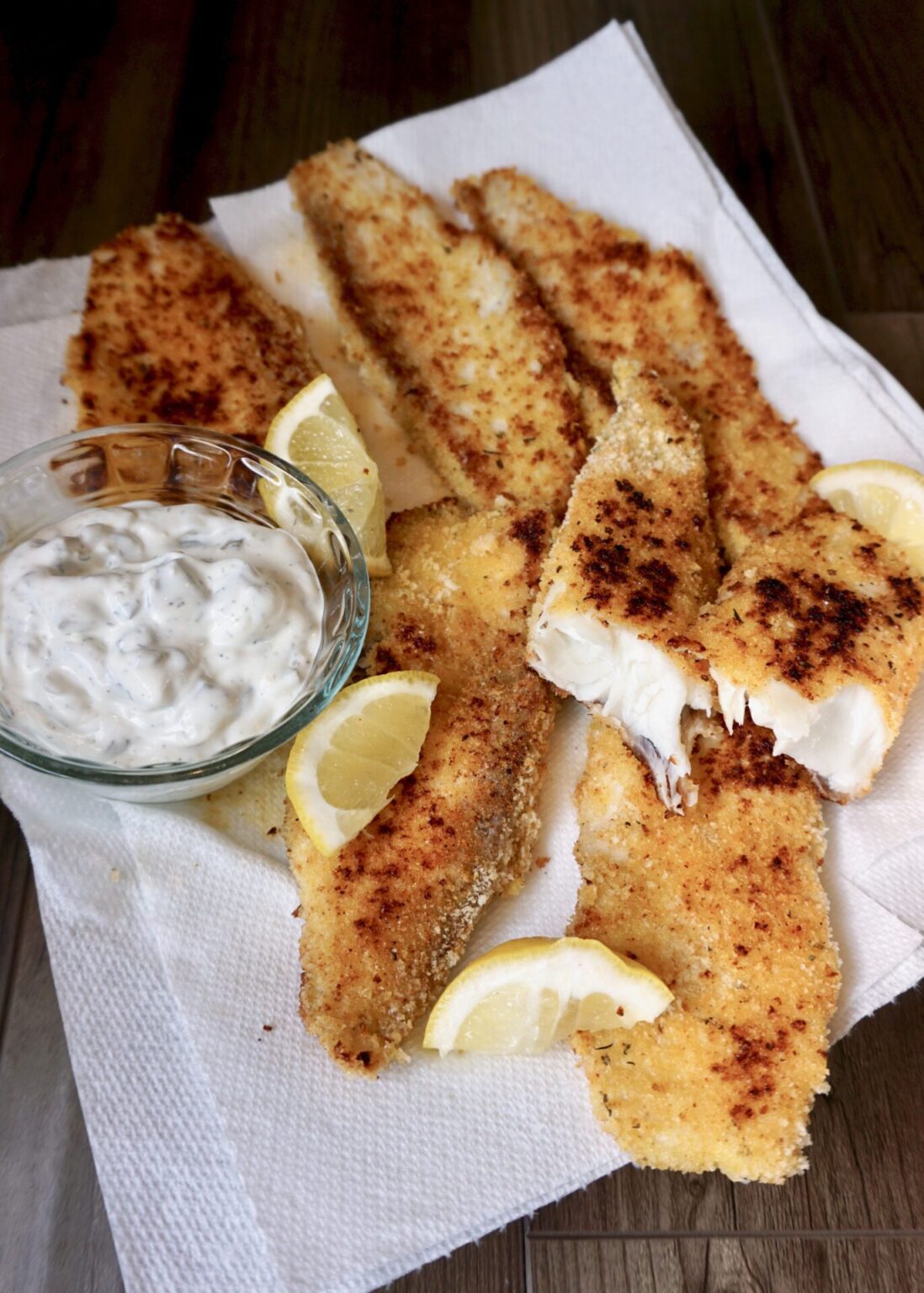 Crispy Tilapia With Panko And Parmesan Crust